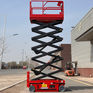 Piattaforma di Lavoro Aerea Elettrica Idraulica Semovente, Piattaforma Elevatrice Mobile Elettrica, Sollevatore a Forbice Cinese 4-14m in Vendita - Product Image 5