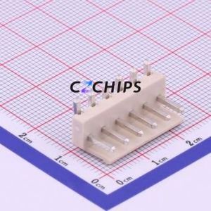 X9396WR-06-46SN Wire-to-Board Pin Header Bent Lead Through Hole,P=3.96mm Connector 1x6P 3.96mm Right Angle Insert VH - Product Image 2
