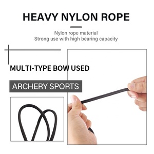 Arc de tir à l'arc Stringer arc de chasse traditionnel recourbé à emporter Longbow Nylon professionnel corde d'arc accessoires d'amincissement - Product Image 4