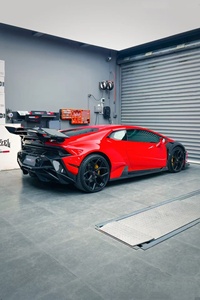 Nouveau kit carrosserie en fibre de carbone pour Huracan, style DW : Lame avant, diffuseur, jupes latérales, extensions d'ailes - Améliorations pour modèles LP580 LP610 - Product Image 3