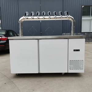 Kegerator portátil <span class=keywords><strong>de</strong></span> acero inoxidable <span class=keywords><strong>con</strong></span> 8 grifos <span class=keywords><strong>con</strong></span> iluminación LED, barril <span class=keywords><strong>de</strong></span> <span class=keywords><strong>cerveza</strong></span> <span class=keywords><strong>de</strong></span> refrigeración <span class=keywords><strong>de</strong></span> 220V y dispensador <span class=keywords><strong>de</strong></span> torre para exhibición <span class=keywords><strong>de</strong></span> fiestas - Product Image 1