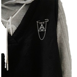 Pin con Colgante de Calavera Gótica y Cruz de Araña para Hombres y Mujeres, Accesorio de Halloween con Personalidad - Product Image 5