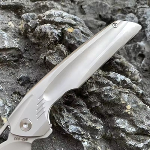 Cuchillo Plegable de Acero de Alta Velocidad HL M42, Mango de Acero Inoxidable 420, Borde Dentado, Herramienta Portátil para Bricolaje, Camping, Supervivencia al Aire Libre, OEM - Product Image 4
