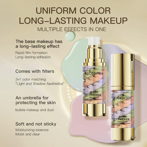 OEM de fábrica de tres colores en espiral brillo de la piel opacidad incluso el tono de la piel hidratante brillo maquillaje Base <span class=keywords><strong>Primer</strong></span> Cosméticos - Product Image 3
