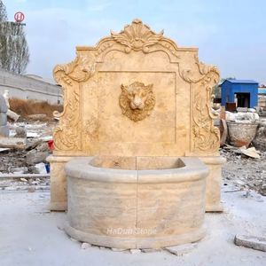 <span class=keywords><strong>Fontaine</strong></span> murale <span class=keywords><strong>en</strong></span> <span class=keywords><strong>pierre</strong></span> <span class=keywords><strong>de</strong></span> tavertine à tête <span class=keywords><strong>de</strong></span> lion antique d'approvisionnement d'usine avec <span class=keywords><strong>bassin</strong></span> rond à vendre - Product Image 2