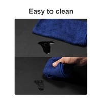 Tapis de Souris de Bureau en Cuir PU Double Face Imperméable en Similicuir Chamois, Tapis d'Écriture Ergonomique pour Gaming avec Repose-Poignet Antidérapant et Durable pour Bureau et Maison