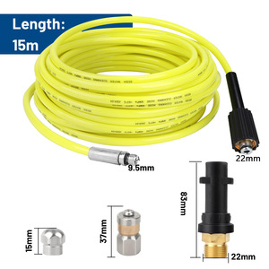 Kit de nettoyage de canalisations pour nettoyeur haute pression <span class=keywords><strong>Karcher</strong></span> K2/K3/K4/K5/K6/K7, pistolet à gâchette, 5800 PSI, tuyau de nettoyage des drains - Product Image 2