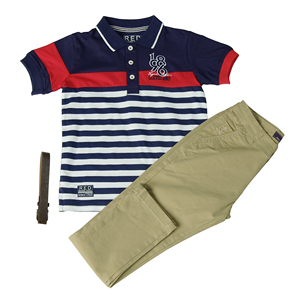 Ensemble de vêtements de sport d'été pour garçons Short Cartoon Print Cotton Baby Boy's Casual Wear Kids Basketball Clothes - Product Image 3