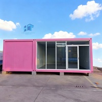Maison conteneur modulaire à assemblage rapide, bureau mobile préfabriqué, hébergement de chantier, cabine conteneur pliable à installation rapide