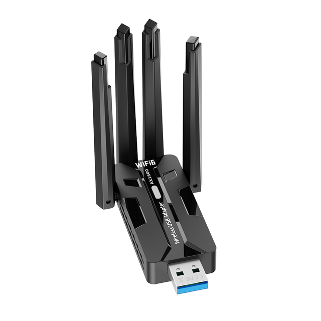 External USB3.0 WiFi 6 Adapter 2-in-1 AX900M BT 5.4 Dual Band 900Mbps Network Card for PC Stock