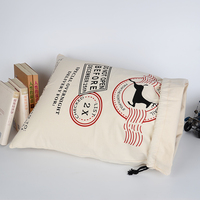 Grands sacs de Noël réutilisables avec cordon de serrage, impression personnalisée, couleurs sur mesure, certifiés BSCI, décoration de Noël, directement de l'usine
