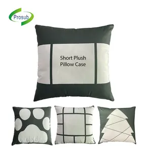 Prosub Sarung Bantal Sublimasi 40*40CM, Sarung Bantal Panel Desain Gaya Multi Panel Polos Dapat Dicetak Khusus 3 Panel Sublimasi