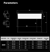 Contrôle intelligent HOT SELL Wupro/OEM 4K 120 pouces Drop Down Alr Projector Screen Remote Pull Down Home Theater Motorisé Projecteur Sc