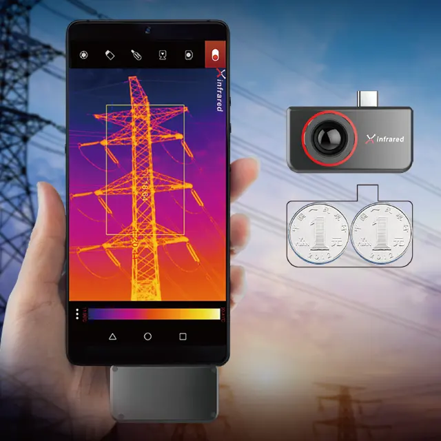 Iray t3pro telemóvel portátil, multifunção android infravermelho câmera de imagens térmicas para medição de temperatura