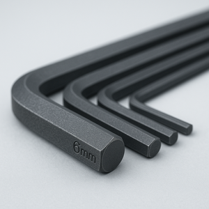 Công Nghiệp Bền Thép Carbon Phẳng Hex Key Allen Cờ Lê Thiết Lập Nhiệt Điều Trị End Hexagon Key Cho Ô Tô Xe Đạp Lắp Ráp - Product Image 3