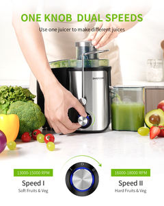 عصارة طرد مركزي سريعة مع فم كبير 3 "للفواكه الكاملة والخضراوات خالية من بيسفادا وعصارة مطبخ من الفولاذ المقاوم للصدأ - Product Image 4