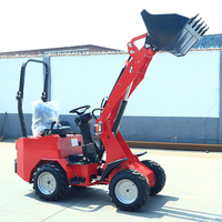 Loader Mini Konstruksi Penggerak Tanah Kompak Roda Besar, Penjualan Pabrik Langsung, Cocok untuk Rumah, Kebun, dan Pertanian