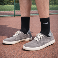 Chaussettes unisexes amusantes et colorées, de haute qualité, respirantes, en coton tricoté, séchage rapide, motif logo décontracté avec points colorés, automne