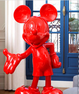 Escultura <span class=keywords><strong>de</strong></span> <span class=keywords><strong>Mickey</strong></span> <span class=keywords><strong>Mouse</strong></span> <span class=keywords><strong>de</strong></span> fibra <span class=keywords><strong>de</strong></span> resina hecha a mano <span class=keywords><strong>de</strong></span> tamaño real, estatua <span class=keywords><strong>de</strong></span> dibujos animados del Pato <span class=keywords><strong>Donald</strong></span>, artesanías personalizadas para decoración del hogar exterior - Product Image 2