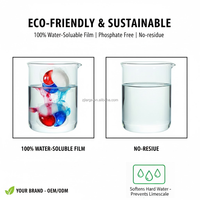 Capsules de détergent liquide pour lave-vaisselle, nettoyage en profondeur de la cuisine, écologiques