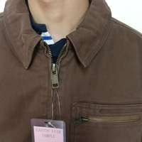 Veste de travail en toile de canard isolée pour l'hiver, de haute qualité, en coton tissé pour hommes, OEM