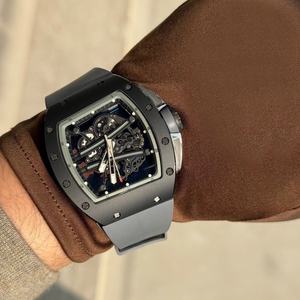 Top 61-01 Black Ceramic Men’s <b>Skeleton</b> <b>Automatic</b> Mechanical <b>Watch</b>, Sapphire Crystal, High-Quality Casual Sports Luminous <b>Watch</b> - Product Image 2