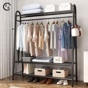 Perchero para ropa, perchero plegable simple para el suelo, adecuado para dormitorios, hogares, residencias estudiantiles y otros usos domésticos. - Product Image 3