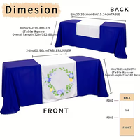 Nappe de table personnalisée multicolores de style moderne avec logo d'entreprise, housses de table sur mesure avec logo / motif / texte