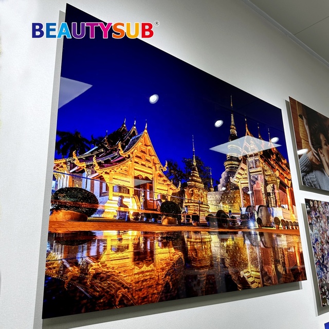 1.15mm Sublimation Aluminum Sheets Gloss White Photo Panel High Definition Sublimation Metal Prints Beautysub HD Metal Printing
