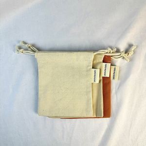Custom Logo High Quality Multiple Colors Organic Muslin Cotton <b>Pouch</b> Natural Cotton Jewelry <b>Pouch</b> Canvas <b>Drawstring</b> Dust Bag - Product Image 3