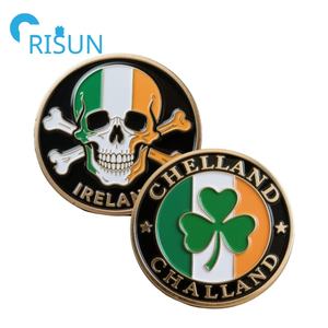 Fabrication métal personnalisé 2D 3D pièce trèfle Irlande pièce de défi personnalisé Irlande ouvre-bouteille irlandais pièces de monnaie - Product Image 3