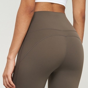 Femmes été haute élastique <span class=keywords><strong>Yoga</strong></span> fusées Nude <span class=keywords><strong>Micro</strong></span> pantalon strass XL taille haute pêche hanche taille serrée <span class=keywords><strong>Yoga</strong></span> pantalon Spandex Nylon - Product Image 6