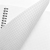 Cuaderno Espiral con Cubierta Kraft Personalizada, 255x180mm, Papel Cuadriculado, Diario, Cuaderno de Escritura para la Escuela y Oficina, Papelería OEM