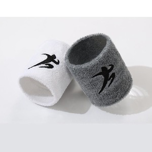 HKDカスタムロゴリストバンドパーソナライズ生地ブランド汗昇華コットンとポリエステルサッカー手首サポート - Product Image 2