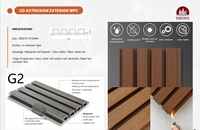 Revêtement de terrasse en bois WPC imperméable et ignifuge personnalisé pour la décoration de la maison