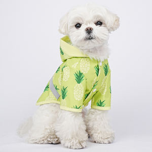 Joymay jas hujan anak anjing, mewah tahan air dapat dilipat musim panas ponco hewan peliharaan dengan topi untuk anjing kecil harga - Product Image 4