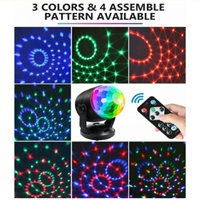 Luces Decorativas para Fiestas con Bola de Discoteca RGB, Mini Luz LED USB Activada por Sonido para DJ y Escenarios de Baile