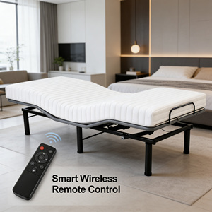 Base de Cama Eléctrica Inteligente Reclinable Ajustable de Grado Hotelero, Moderna y Cómoda, Tamaños King/Twin, para Apartamento, en Algodón Gris - Product Image 2