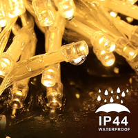 33ft 100LED Guirlande Lumineuse Intérieur Extérieur 8 Modes Étanche UL Plug Connectable Twinkle Fairy Christmas Lights