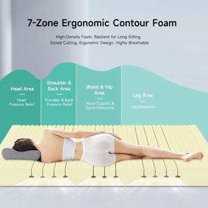 Matelas orthopédique en mousse à mémoire de forme avec gel de massage, confortable, à surface supérieure compacte, roulé et compressé sous vide, fourni directement par l'usine - Product Image 4