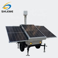 Système d'éclairage et de surveillance des véhicules Tour de remorque à LED télescopique solaire avec caméra