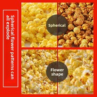 Machine à Popcorn Électrique Entièrement Automatique Commerciale, Design Sphérique en Forme de Papillon, Chauffage Électrique pour Vente Ambulante