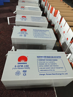 Batterie AGM Gel à décharge profonde 12V 150Ah 200Ah CE ISO MSDS 1000 Cycles, batteries de stockage VRLA pour systèmes solaires et onduleurs UPS