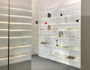 Jiacheng clear acrylic lattice display cabinet Acrylic Counter Display Rack lucite display rack for shop