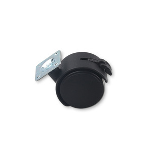 Roulettes de meubles Ai Siqi 50 mm rigides avec frein, tige filetée, durables - Product Image 4
