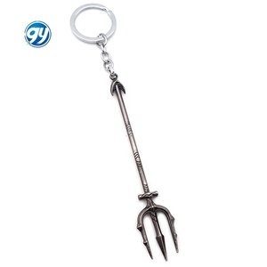 Aquaman Trident arma colgante arpón llavero de Metal Regalo de Cumpleaños Dropshipping - Product Image 5