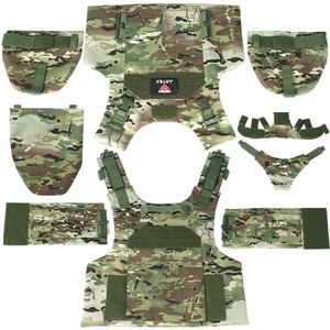 Gilet tactique multifonctionnel camouflage intégral, porte-plaque, chalecos tactico, découpe laser Molle, libération rapide, gilet tactique de sécurité - Product Image 4