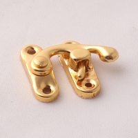 Usine en gros couleur or pas cher petit métal boîte à bijoux en bois matériel de serrure pour boîte à accessoires