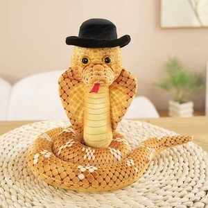 Kunden spezifisches Plüsch tier Soft Gentleman Snake Doll Jungen und Mädchen Hochzeits geschenk <span class=keywords><strong>Python</strong></span> Plüsch tier Benutzer definiertes Logo Verpackung Tag Label - Product Image 3