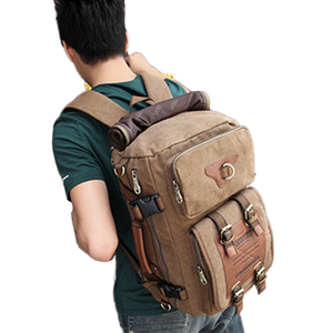 Mochila de lona para deportes al aire libre <span class=keywords><strong>Retro</strong></span> transfronteriza para hombres, bolso de mano multifuncional para estudiantes universitarios, montañismo, moda - Product Image 6
